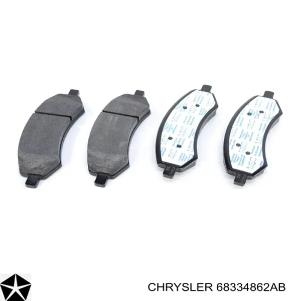 68334862AB Chrysler Klocki hamulcowe przednie tarczowe