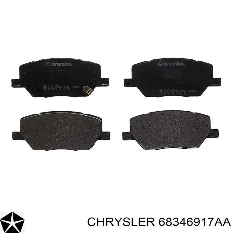 68346917AA Chrysler Klocki hamulcowe przednie tarczowe