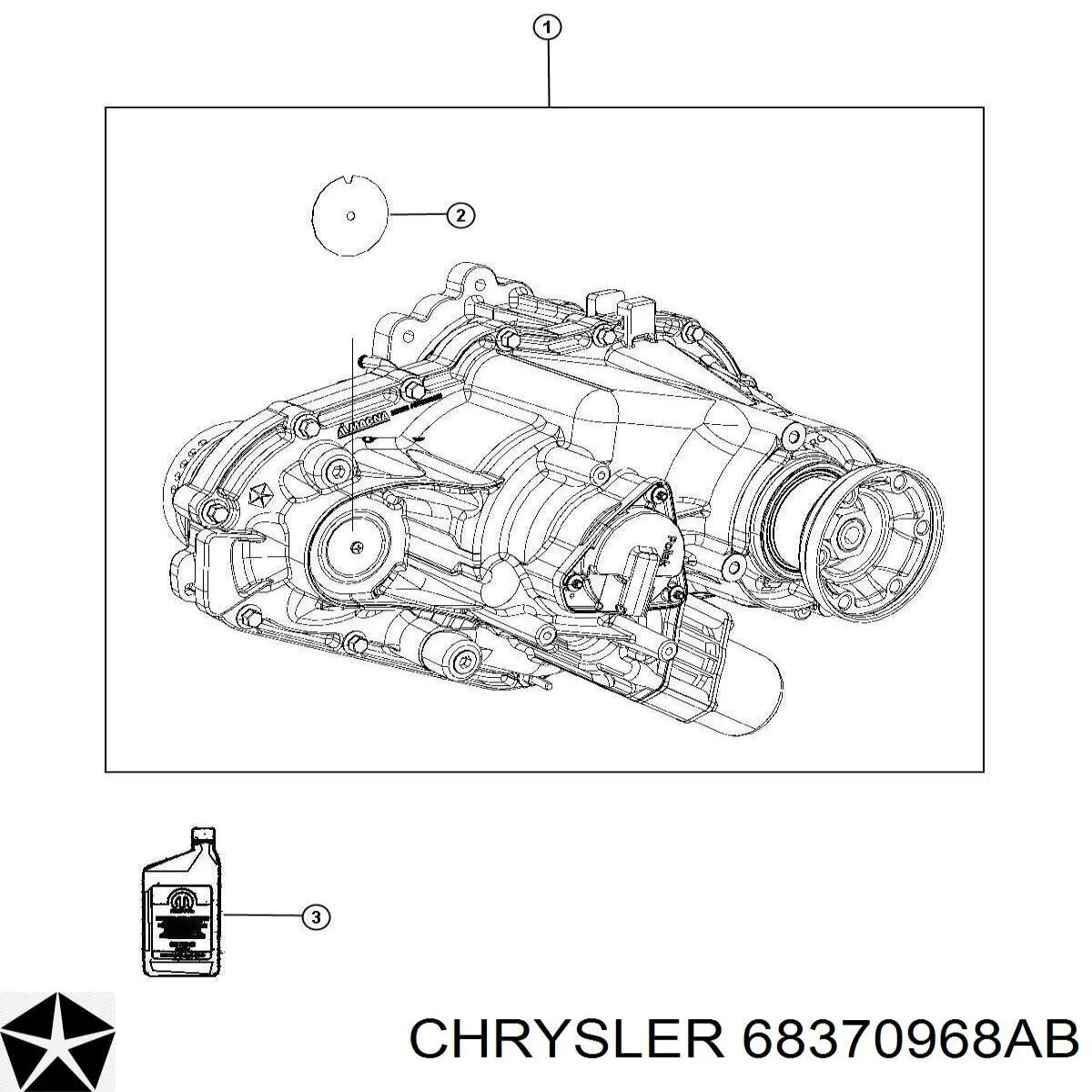68370968AA Chrysler Skrzynia rozdzielcza