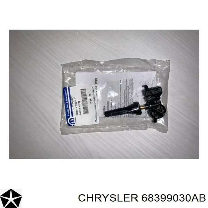 Czujnik ciśnienia w oponach Chrysler 68399030AB cena, od 46,20 USD