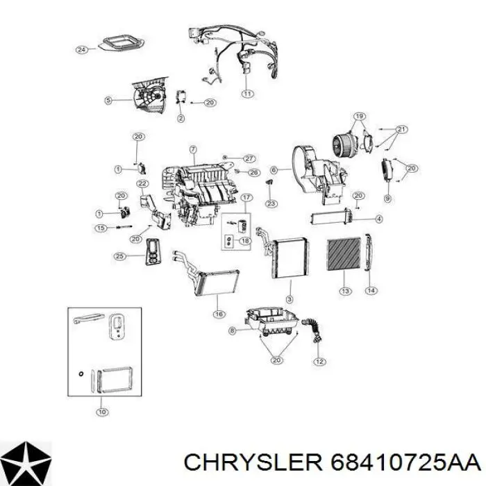 68410725AA Chrysler Filtr kabiny