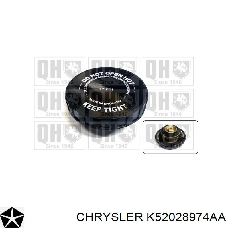 Pokrywa (korek) chłodnicy Chrysler K52028974AA cena, od 34,00 USD