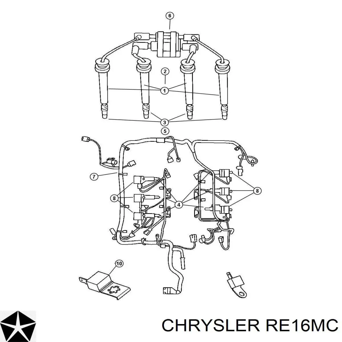 RE16MC Chrysler świeca zapłonowa