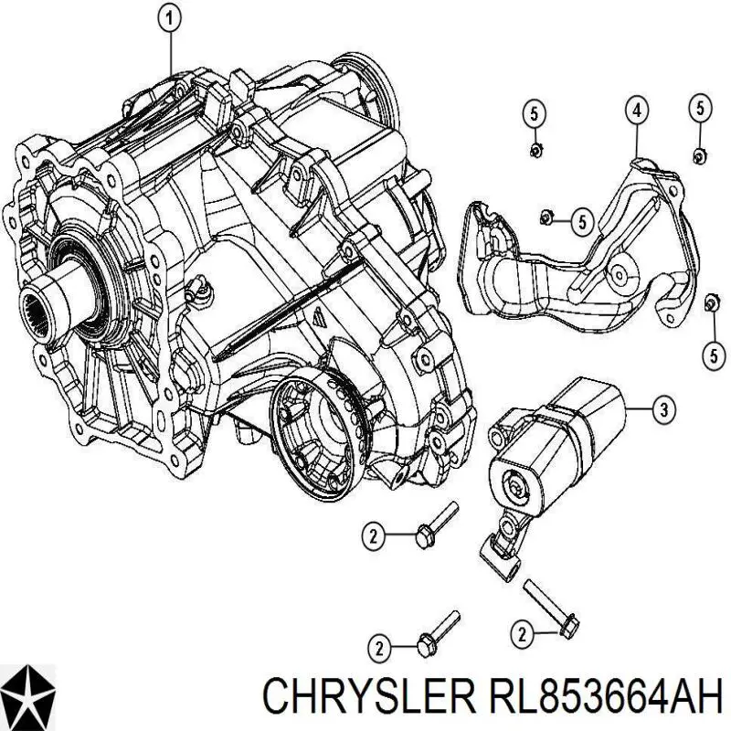 Do koszyka 68370968AA Chrysler Skrzynia rozdzielcza