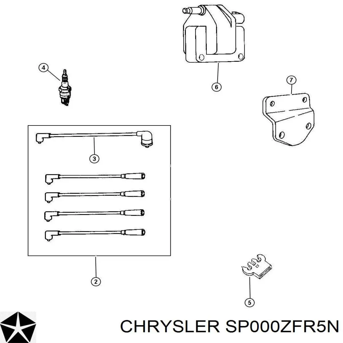 SP000ZFR5N Chrysler Świeca zapłonowa