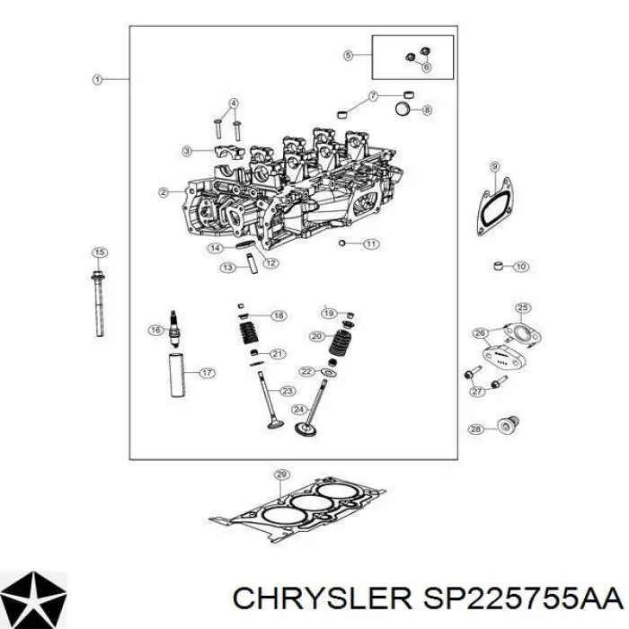 Świeca zapłonowa Chrysler SP225755AA cena, od 4,77 USD