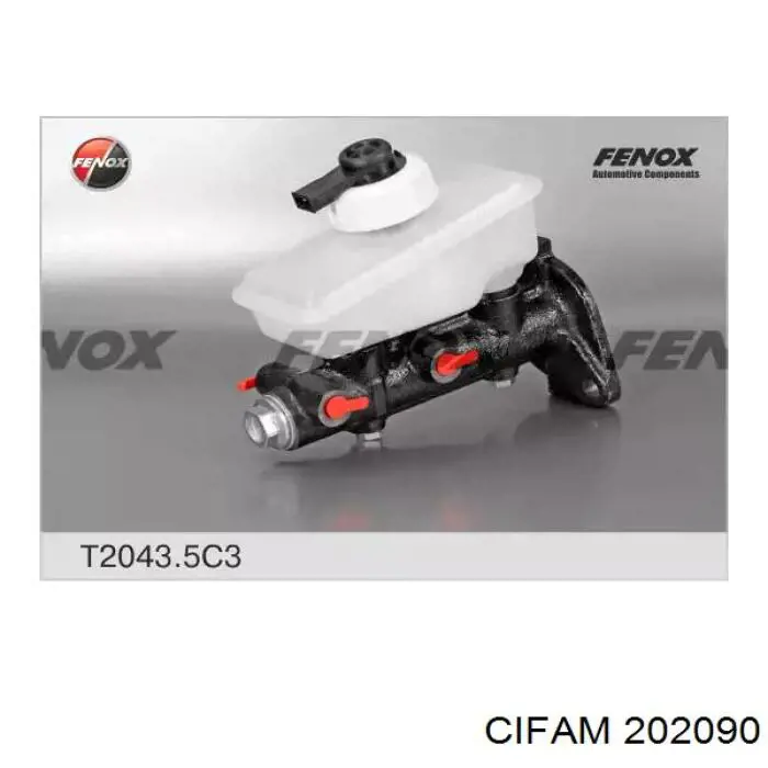 Do koszyka 202090 Cifam Główny cylinder hamulców