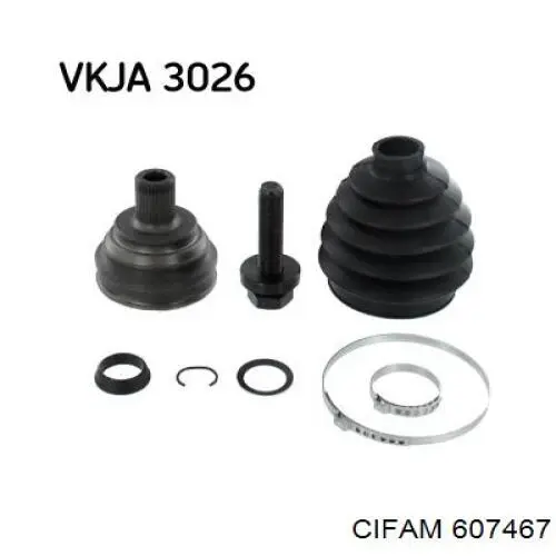 Przegub homokinetyczny przedni zewnętrzny Cifam 607467 cena, od 35,99 USD