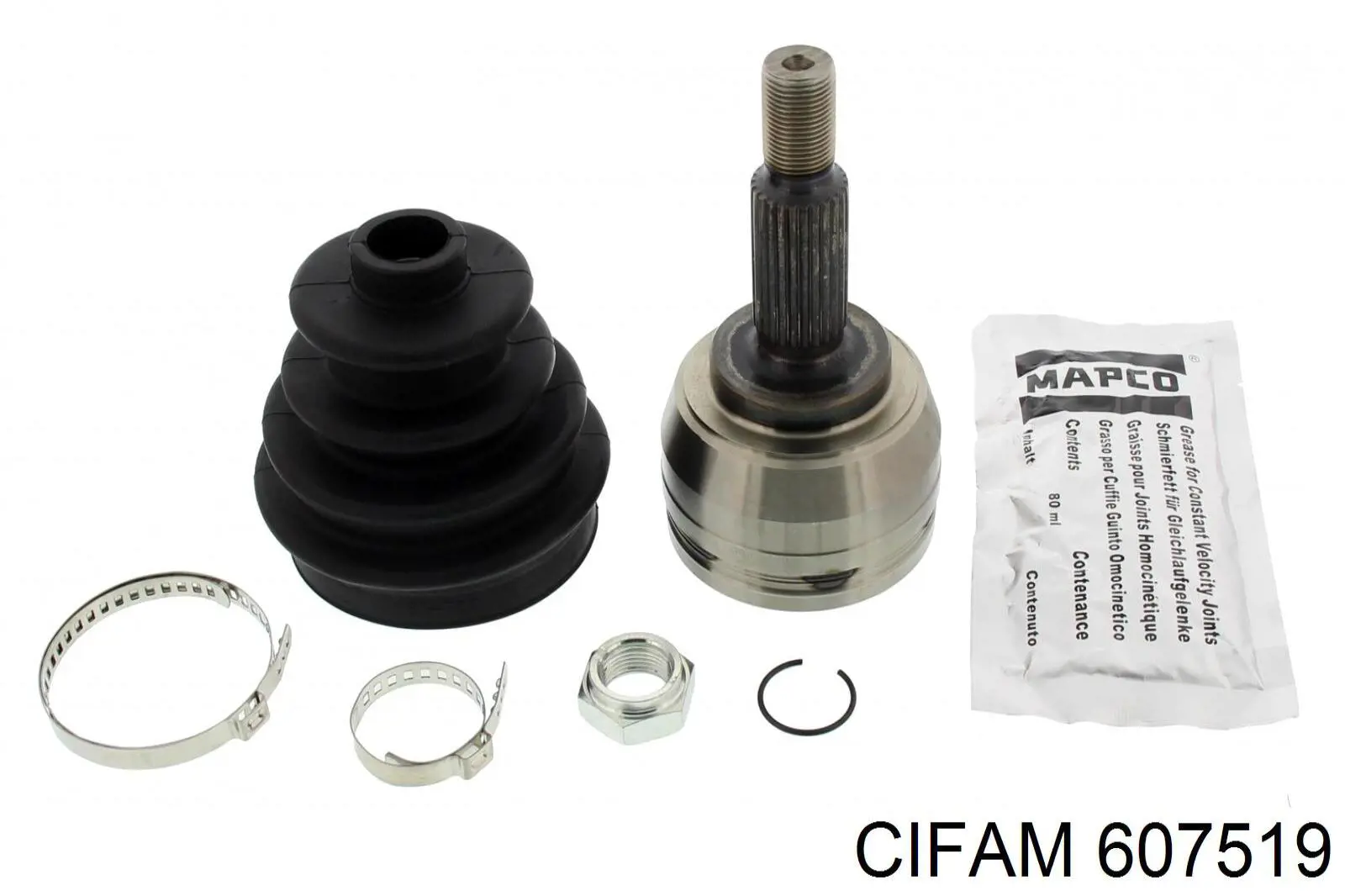 Przegub homokinetyczny przedni zewnętrzny Cifam 607519 cena, od 42,71 USD