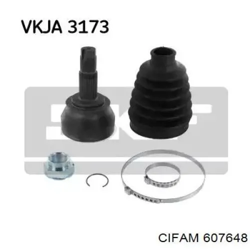 Do koszyka 607648 Cifam Przegub homokinetyczny przedni zewnętrzny