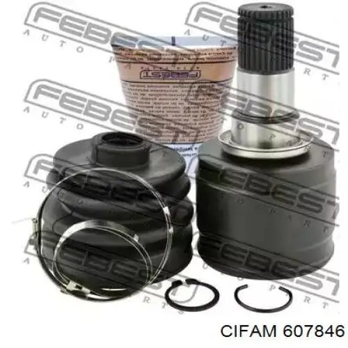 Do koszyka 607846 Cifam Przegub homokinetyczny zewnętrzny prawy przedni