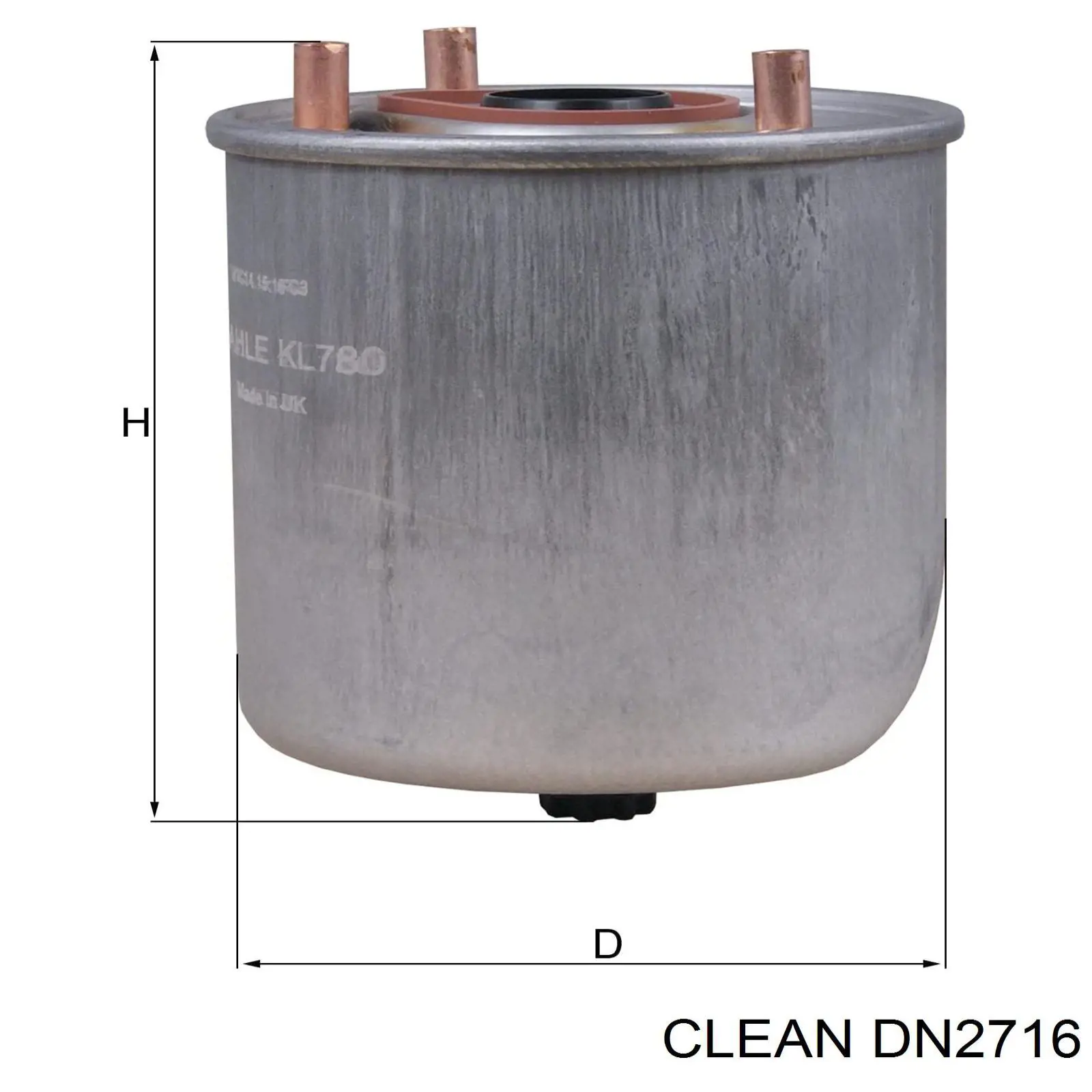 Filtr paliwa DN2716 Clean