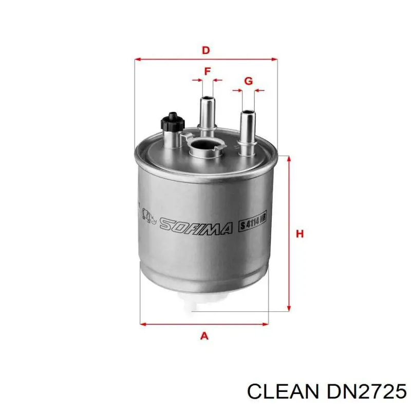 Filtr paliwa Clean DN2725