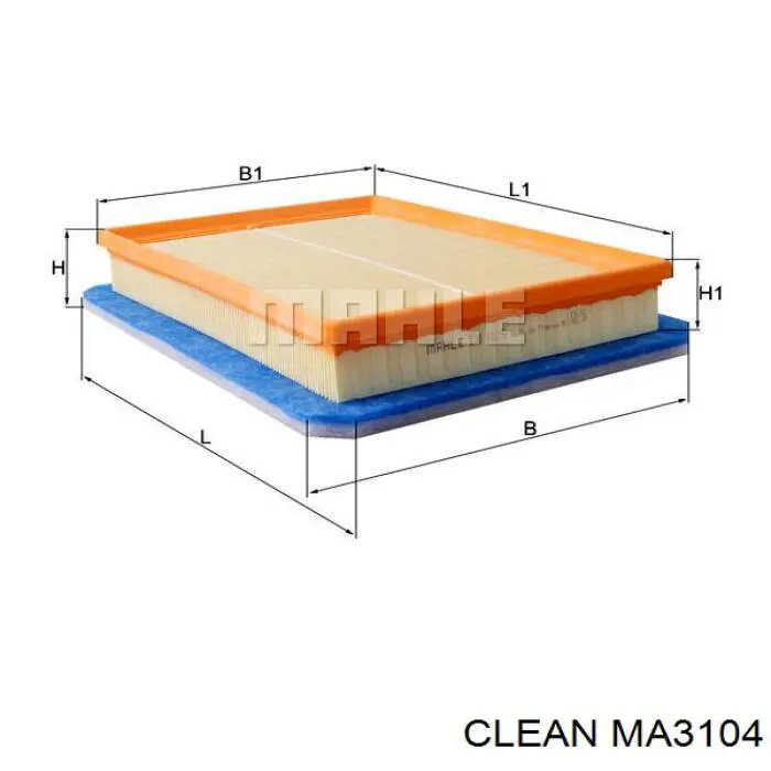 Filtr powietrza MA3104 Clean