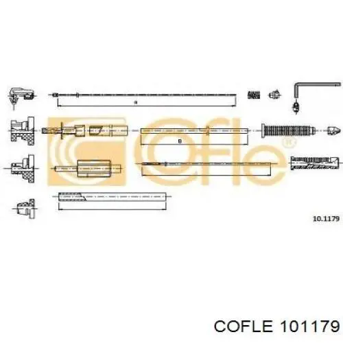 10.1179 Cofle linka gazu