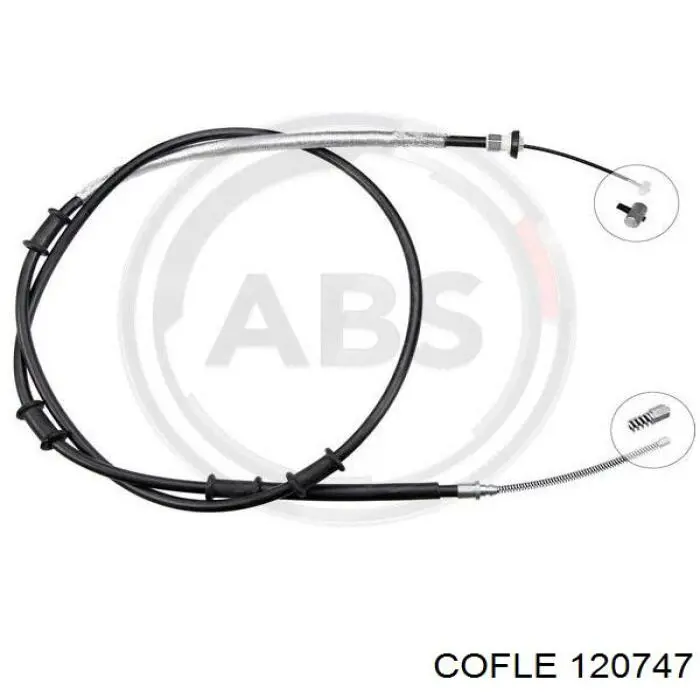 Do koszyka 51882837 Fiat/Alfa/Lancia Linka hamulca ręcznego tylna prawa/lewa