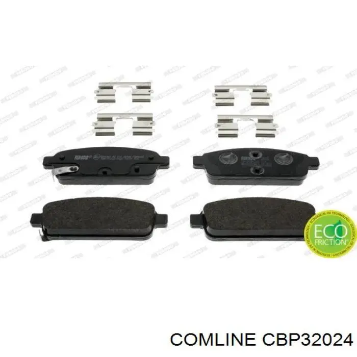 Do koszyka CBP32024 Comline Okładziny (klocki) do hamulców tarczowych tylne