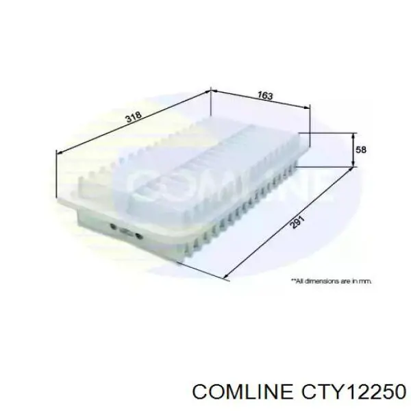 CTY12250 Comline filtr powietrza