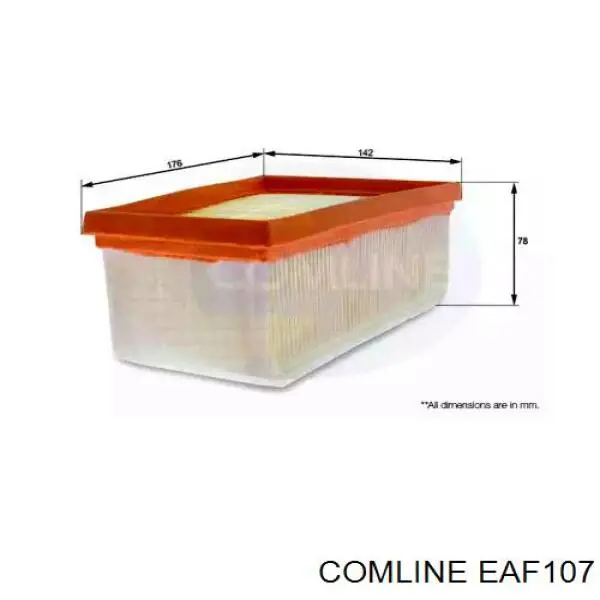 EAF107 Comline filtr powietrza