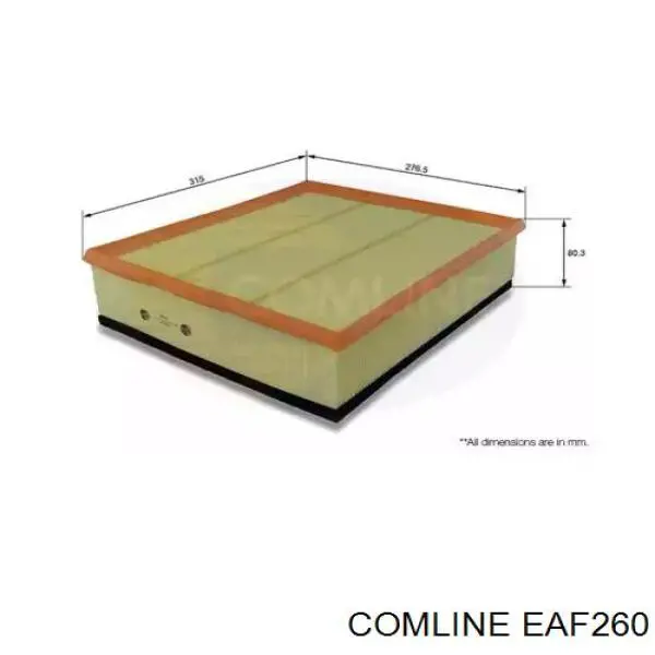 EAF260 Comline filtr powietrza