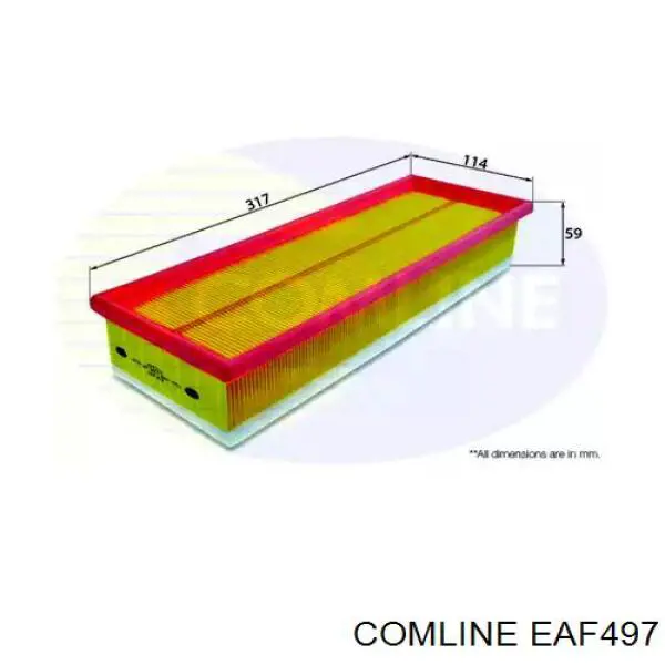 EAF497 Comline filtr powietrza