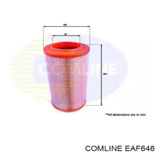 EAF646 Comline Filtr powietrza