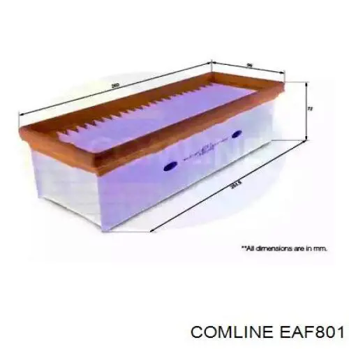 EAF801 Comline Filtr powietrza