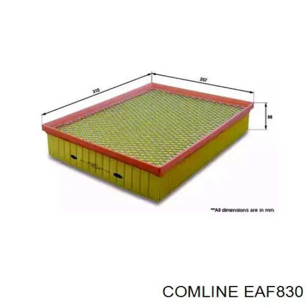 EAF830 Comline filtr powietrza