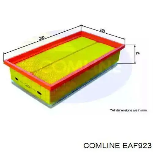 EAF923 Comline filtr powietrza