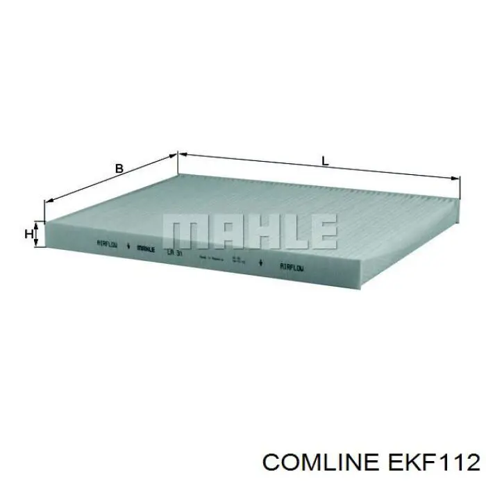 Do koszyka EKF112 Comline Filtr kabiny