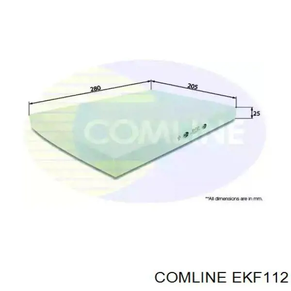 EKF112 Comline filtr kabiny