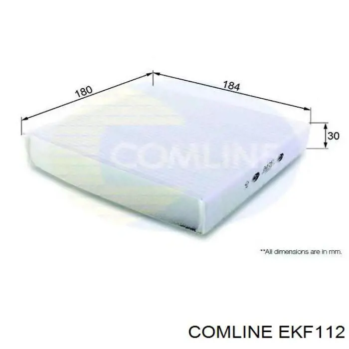 Filtr kabiny Comline EKF112 cena, od 7,76 USD