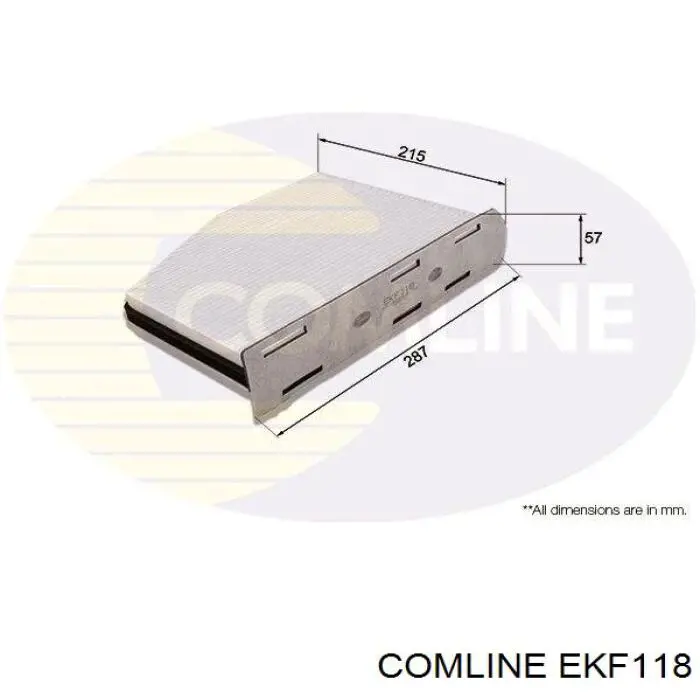 EKF118 Comline filtr kabiny