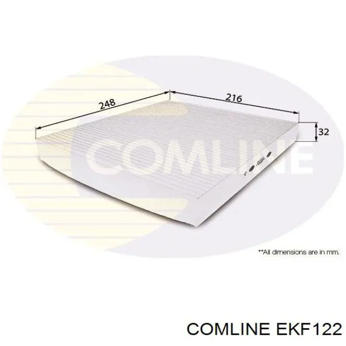 EKF122 Comline filtr kabiny