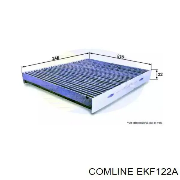 EKF122A Comline filtr kabiny