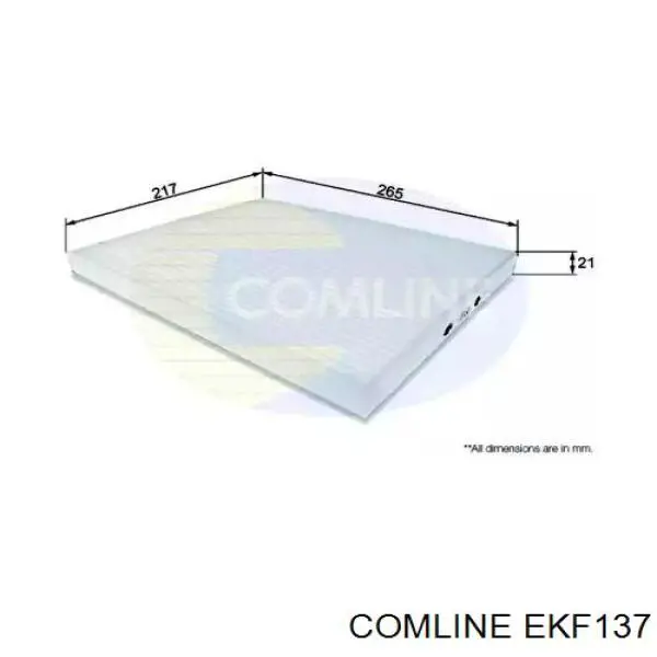 EKF137 Comline filtr kabiny