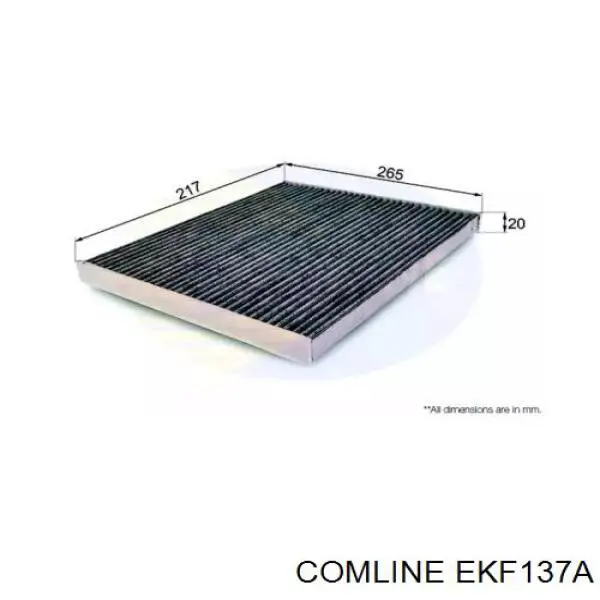 EKF137A Comline filtr kabiny