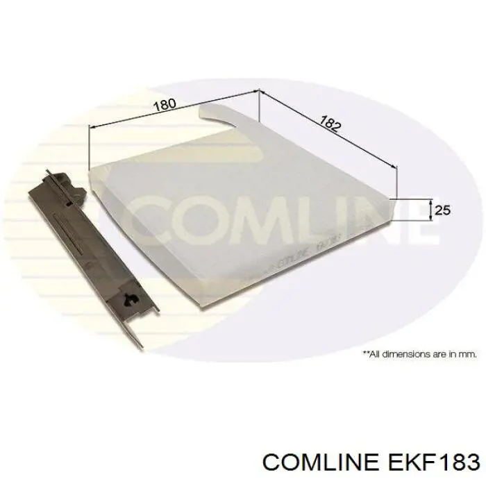 EKF183 Comline Filtr kabiny