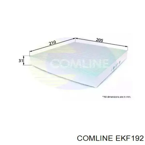 EKF192 Comline filtr kabiny