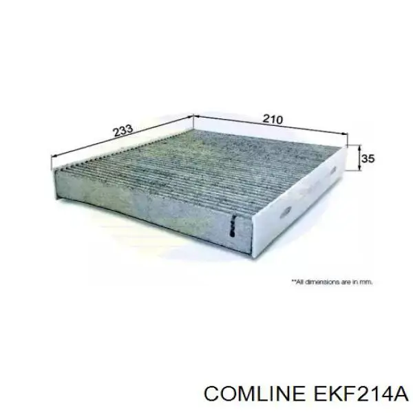 EKF214A Comline filtr kabiny