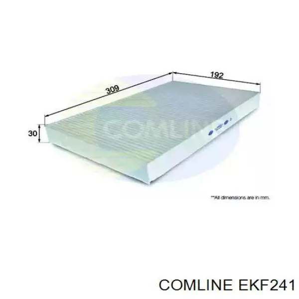 EKF241 Comline filtr kabiny