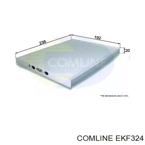 EKF324 Comline filtr kabiny