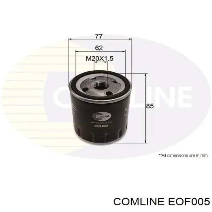Do koszyka EOF005 Comline Filtr oleju