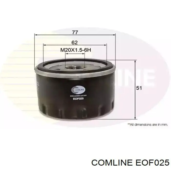 EOF025 Comline Filtr oleju
