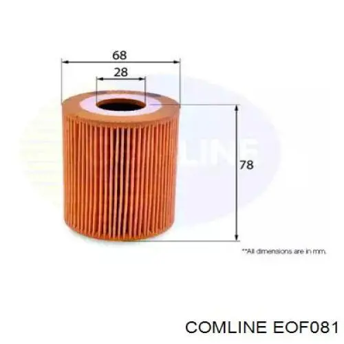 EOF081 Comline filtr oleju