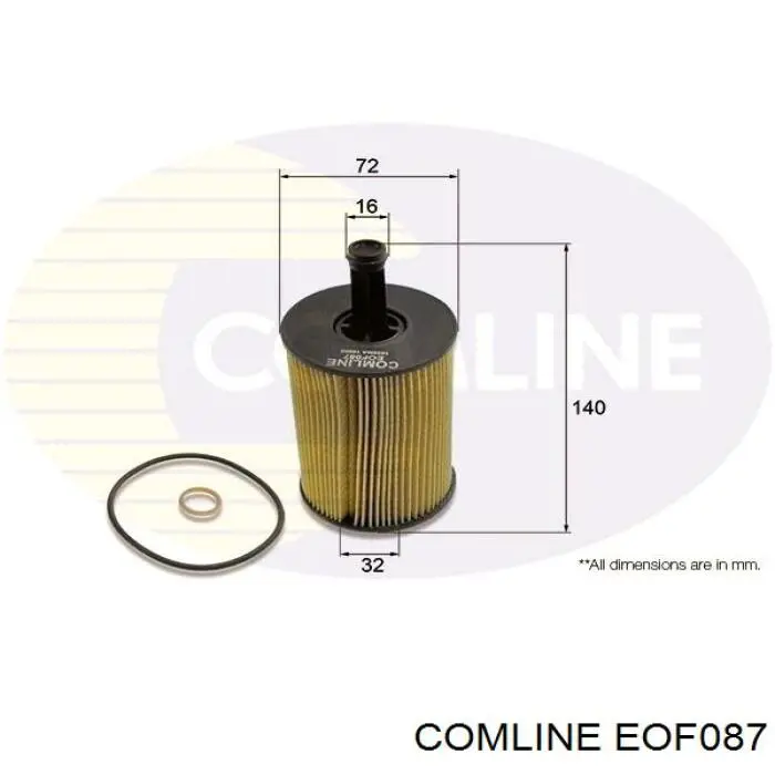 Filtr oleju Comline EOF087 cena, od 55,82 USD