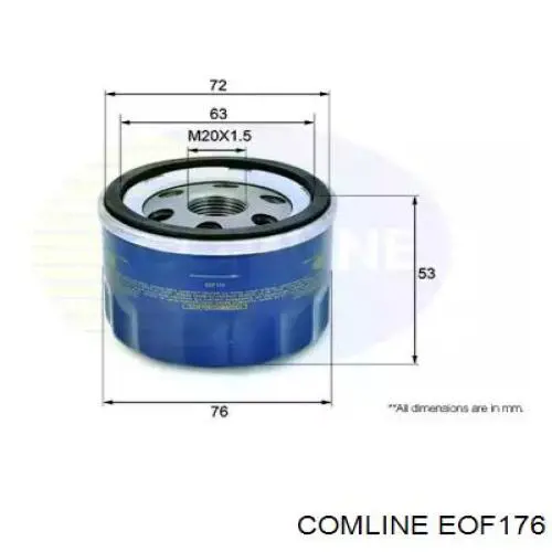 EOF176 Comline Filtr oleju