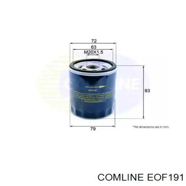 Filtr oleju Comline EOF191 cena, od 7,89 USD