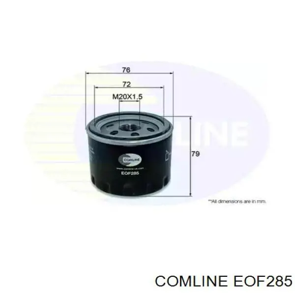 EOF285 Comline Filtr oleju
