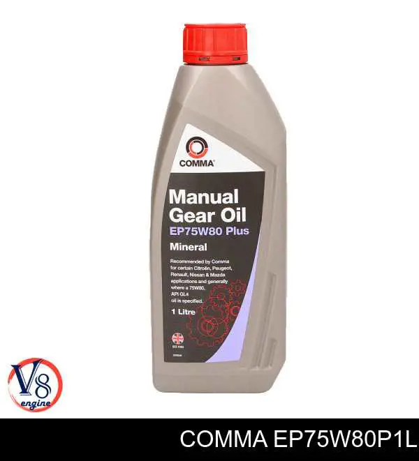 Olej przekładniowy Comma EP75W80P1L cena, od 20,77 USD